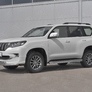 Защита переднего бампера d63 секции-d42 дуга RUSSTAL Toyota Land Cruiser Prado 150 Style (2019-2024)