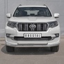 Защита переднего бампера d63 секции-d75х42 дуга RUSSTAL Toyota Land Cruiser Prado 150 Style (2019-2024)