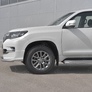 Защита переднего бампера d63 секции-d75х42 дуга RUSSTAL Toyota Land Cruiser Prado 150 Style (2019-2024)