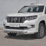 Защита переднего бампера d63 дуга-d63 уголки+клыки RUSSTAL Toyota Land Cruiser Prado 150 Style (2019-2024)