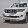 Защита переднего бампера d63 секции-d63 секции с декором RUSSTAL Toyota Land Cruiser Prado 150 Style (2019-2024)