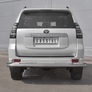Защита заднего бампера d63 секции d42x2 уголки RUSSTAL Toyota Land Cruiser Prado 150 Style (2019-2024)