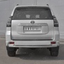 Защита заднего бампера d63 дуга d42 дуга RUSSTAL Toyota Land Cruiser Prado 150 Style (2019-2024)