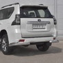 Защита заднего бампера уголки d76 секции-d42 секции RUSSTAL Toyota Land Cruiser Prado 150 Style (2019-2024)