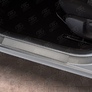 Накладки на пороги шлифованные RUSSTAL для Lada Xray Exclusive (2017-2025)