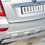 Защита заднего бампера d75х42 овал RUSSTAL Lifan X60 (2011-2016)