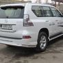 Защита заднего бампера d76+d42 двойная Lexus GX 460 (2013-2020)