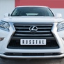 Защита переднего бампера d63 секции RUSSTAL Lexus GX (2014-2019)