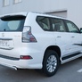 Защита заднего бампера d75х42 дуга RUSSTAL Lexus GX (2014-2019)