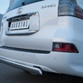 Защита заднего бампера d75х42 дуга RUSSTAL Lexus GX (2014-2019)