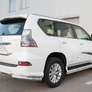 Защита заднего бампера уголки d76секции d42 секции RUSSTAL Lexus GX (2014-2019)