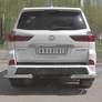 Защита заднего бампера уголки d76 секции RUSSTAL Lexus LX (TRD Superior) (2015-2022)