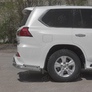 Защита заднего бампера уголки d76 секции-d42 секции RUSSTAL Lexus LX (TRD Superior) (2015-2022)