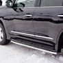 Защита порогов труба d42 вариант 1 RUSSTAL Lexus LX (кроме F-Sport) (2015-2022)