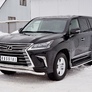 Защита переднего бампера d63 волна RUSSTAL Lexus LX (кроме F-Sport) (2015-2022)
