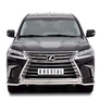 Защита переднего бампера d42 волна-d42 дуга RUSSTAL Lexus LX (кроме F-Sport) (2015-2022)