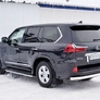 Защита заднего бампера d76 секции RUSSTAL Lexus LX (кроме F-Sport) (2015-2022)