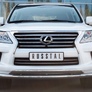 Защита переднего бампера d76/75х42 RUSSTAL Lexus LX 570 (2012-2015)