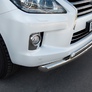 Защита переднего бампера d76/75х42 RUSSTAL Lexus LX 570 (2012-2015)