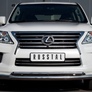 Защита переднего бампера d76х42 дуга RUSSTAL Lexus LX 570 (2012-2015)