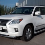 Защита переднего бампера d76х42 дуга RUSSTAL Lexus LX 570 (2012-2015)
