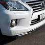 Защита переднего бампера d75х42/75х42 овалы RUSSTAL Lexus LX 570 (2012-2015)