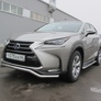 Защита переднего бампера d57 волна Lexus NX 300h (2014-2021)