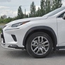 Защита переднего бампера d42 секции RUSSTAL Lexus NX 300 (2017-2021)