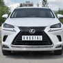 Защита переднего бампера d63 секции RUSSTAL Lexus NX 300 (2017-2021)