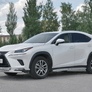 Защита переднего бампера d63 секции-d42 дуга RUSSTAL Lexus NX 300 (2017-2021)