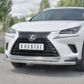 Защита переднего бампера d63 секции-d42 дуга RUSSTAL Lexus NX 300 (2017-2021)