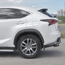 Защита заднего бампера d75х42 дуга RUSSTAL Lexus NX 300 (2017-2021)