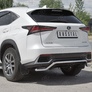 Защита заднего бампера  d42 на RUSSTAL Lexus NX 300 (2017-2021)