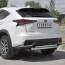 Защита заднего бампера d63 дуга-d42 дуга RUSSTAL Lexus NX 300 (2017-2021)