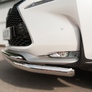 Защита переднего бампера d63 секции d42 дуга RUSSTAL Lexus NX 200t F Sport (2015-2016)