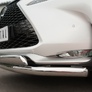 Защита переднего бампера d63 секции d75х42 дуга RUSSTAL Lexus NX 200t F Sport (2015-2016)