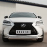 Защита переднего бампера d75х42 дуга RUSSTAL Lexus NX 200t F Sport (2015-2016)