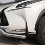 Защита переднего бампера d63 волна RUSSTAL Lexus NX 200t F Sport (2015-2016)