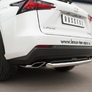 Защита заднего бампера d63 дуга RUSSTAL Lexus NX 200t F Sport (2015-2016)