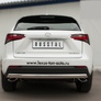 Защита заднего бампера d75х42 дуга RUSSTAL Lexus NX 200t F Sport (2015-2016)