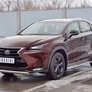 Защита переднего бампера d75х42 дуга RUSSTAL Lexus NX 200 (кроме F-Sport) (2014-2016)