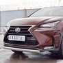 Защита переднего бампера d75х42 дуга RUSSTAL Lexus NX 200 (кроме F-Sport) (2014-2016)