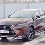 Защита переднего бампера d42 волна RUSSTAL Lexus NX 200 (кроме F-Sport) (2014-2016)