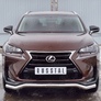 Защита переднего бампера d63 волна RUSSTAL Lexus NX 200 (кроме F-Sport) (2014-2016)