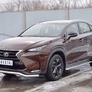 Защита переднего бампера d63 волна RUSSTAL Lexus NX 200 (кроме F-Sport) (2014-2016)
