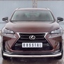 Защита переднего бампера d63 секции RUSSTAL Lexus NX 200 (кроме F-Sport) (2014-2016)