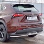 Защита заднего бампера d42 секции с надписью RUSSTAL Lexus NX 200 (кроме F-Sport) (2014-2016)