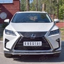 Защита переднего бампера d42 секция RUSSTAL Lexus RX200t (кроме F-Sport) (2015-2021)