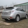 Защита заднего бампера d57 скоба Lexus RX 350 (2009-2012)