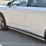 Пороги труба d63 секция вариант 3 RUSSTAL Lexus RX 350L (кроме F-Sport) (2018-2021)